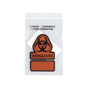 Biohazard transport bag, 6x9"